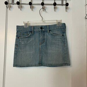 Citizens Of Humanity Light Blue Denim Skirt